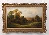 TURNER, 19TH C. OIL ON CANVAS LANDSCAPE PAINTING