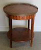 A Fine Quality Round Inlaid French Style Table