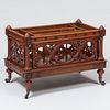 Victorian Gothic Revival Carved Walnut Canterbury