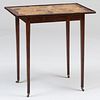 English Rosewood, Trompe L'Oeil and Painted Side Table
