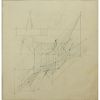 Konstantin Medunetsky, Russian (1899-1935) Pencil on paper "Constructivist Composition"