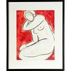 Contemporary Study of a Nude 18in. x 24in. (46cm x 61cm), 28in. x 33in. (71cm x 84cm) Framed