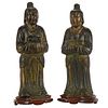 Pair Ming Dynasty Figures