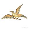 Antique Gold and Enamel Bird Brooch