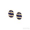 18kt Gold and Enamel "Olive" Earrings, Schlumberger, Tiffany & Co.