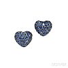 18kt White Gold and Sapphire Earrings, Chopard