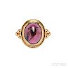 18kt Gold and Garnet Ring, Temple St. Clair
