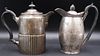 SILVER. (2) Signed English Silver Teapots.