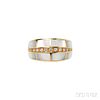 18kt Gold, Mother-of-pearl, and Diamond Ring, Leo Pizzo