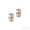18kt Gold, Mother-of-pearl, and Diamond Earrings, Leo Pizzo