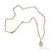 18kt Gold Necklace and Pendant