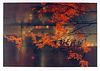 Robert Peak, Autumn Leaves (Frank Gifford), Lithograph