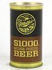 1970 $1000 Beer 12oz T94-23 Tab Top Can Milwaukee, Wisconsin