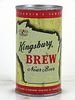 1959 Kingsbury Brew Near Beer 12oz 88-16 Flat Top Can Sheboygan, Wisconsin
