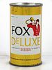 1956 Fox DeLuxe Beer (vanity lid) 12oz 65-08.2 Flat Top Can Waukesha, Wisconsin