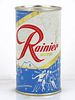 1957 Rainier Jubilee Beer "Mid Blue" 12oz Flat Top Can Spokane, Washington