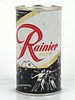 1957 Rainier Jubilee Beer "Black" 12oz Flat Top Can Spokane, Washington
