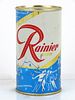 1957 Rainier Jubilee Beer "Bleu De France" 12oz Flat Top Can Spokane, Washington