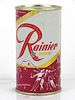 1957 Rainier Jubilee Beer "Vivid Burgundy" 12oz Flat Top Can Spokane, Washington