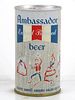 1965 Ambassador Beer 12oz T33-13 Tab Top Can Cranston, Rhode Island