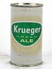 1960 Krueger Cream Ale 12oz 90-29 Flat Top Can Cranston, Rhode Island