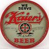 1951 Kaier's Beer (aluminum) 12 inch Serving Tray Mahanoy City, Pennsylvania
