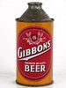 1957 Gibbons Premium Quality Beer 12oz 164-28 Cone Top Can Wilkes-Barre, Pennsylvania