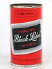 1958 Black Label Beer 12oz 38-16.1 Flat Top Can Cleveland, Ohio