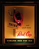 1952 Carling Red Cap Ale Illuminated Shadow Box Sign Cleveland, Ohio