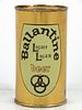 1960 Ballantine Light Lager Beer 12oz 34-04.1 Flat Top Can Newark, New Jersey