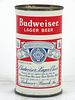 1956 Budweiser Lager Beer 12oz 44-13 Flat Top Can Saint Louis, Missouri