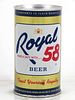 1964 Royal 58 Beer 12oz T116-24z Tab Top Can Duluth, Minnesota