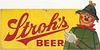 1966 Stroh's Beer Die-Cut Cardboard Sign Sign Detroit, Michigan