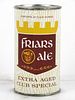 1960 Friars Ale 12oz 67-07 Flat Top Can South Bend, Indiana