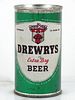 1956 Drewrys Extra Dry Beer (Chin/Dimples) 12oz 56-35.1 Flat Top Can South Bend, Indiana