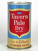 1965 Tavern Pale Dry Beer 12oz T129-33 Tab Top Can Chicago, Illinois