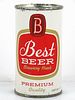 1957 Best Beer (Best) 12oz 36-25.2 Flat Top Can Chicago, Illinois