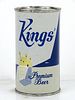 1959 Kings' Premium Beer 12oz 87-38 Flat Top Can Chicago, Illinois