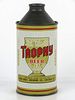1947 Trophy Beer 12oz 187-08 Cone Top Can Chicago, Illinois