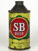 1955 SB Beer 12oz 183-06 Cone Top Can Tampa, Florida