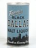 1969 Black Dallas Malt Liquor 12oz T40-32 Tab Top Can Pueblo, Colorado