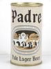 1958 Padre Pale Lager Beer 12oz 112-12 Flat Top Can Los Angeles, California