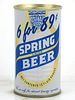1968 Spring Lager Beer 12oz T125-19.1 Tab Top Can Los Angeles, California
