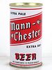 1968 Mann-Chester Extra Dry Beer 12oz T91-21 Tab Top Can Los Angeles, California
