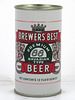 1967 Brewers' Best Beer 12oz T45-32.2 Tab Top Can Los Angeles, California