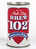 1955 Brew 102 Beer 12oz 41-33 Flat Top Can Los Angeles, California