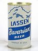 1956 Lassen Bavarian Beer 12oz 91-02 Flat Top Can Los Angeles, California