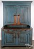 Pennsylvania painted two part Dutch cupboard