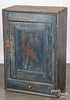 Painted pine hanging cupboard, early 19th c.