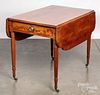 Sheraton mahogany Pembroke table, ca. 1810, 29" h.